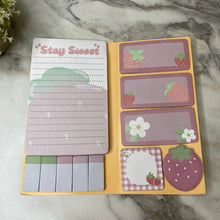 Load image into Gallery viewer, Sticky Note Booklet Set - Strawberry
