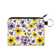 Load image into Gallery viewer, Mini Pouch - Floral Purple Yellow

