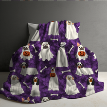 Load image into Gallery viewer, Blanket - Halloween - Ghost Dogs - PREORDER

