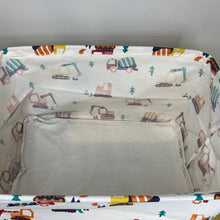 Load image into Gallery viewer, Pop Up Canvas Basket - Trucks
