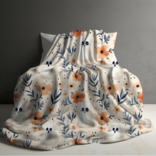 Load image into Gallery viewer, Blanket - Halloween - Floral Ghost - PREORDER
