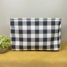 Load image into Gallery viewer, Pop Up Canvas Basket - Grey Navy Plaid
