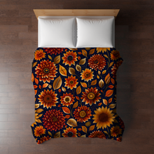 Load image into Gallery viewer, Blanket - Halloween - Moody Crimson Floral - PREORDER
