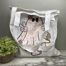 Load image into Gallery viewer, Tote Bag - Halloween - Peace Ghost
