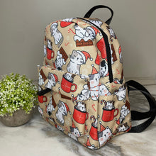 Load image into Gallery viewer, Mini Backpack - Cat Christmas
