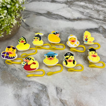 Load image into Gallery viewer, Silicone Straw Toppers Tumbler - Duck Mix
