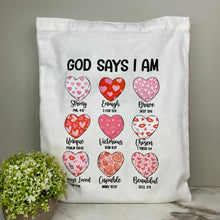 Load image into Gallery viewer, Tote Bag - Valentine’s Day - Religious - God Says
