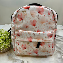 Load image into Gallery viewer, Mini Backpack - Floral Pale Pink Cream
