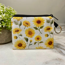 Load image into Gallery viewer, Mini Pouch - Sunflower on White
