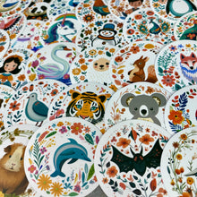 Load image into Gallery viewer, Stickers - Character Floral
