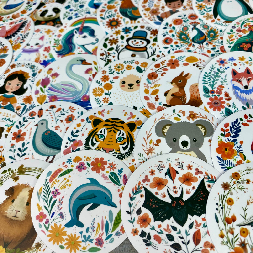 Stickers - Character Floral
