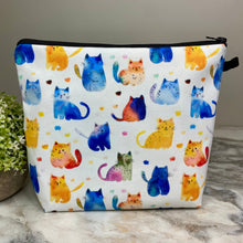 Load image into Gallery viewer, Pouch XL - Watercolor Cats
