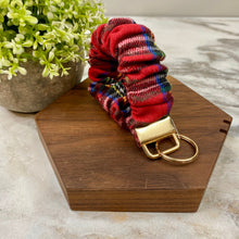 Load image into Gallery viewer, Scrunchie Bracelet Keychain - Sweater Holiday Christmas - #3
