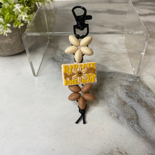 Load image into Gallery viewer, Keychain - Silicone Bead - Radiate Positive Energy
