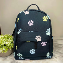 Load image into Gallery viewer, Mini Backpack - Pastel Paw Print
