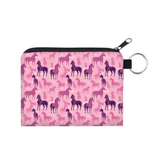 Load image into Gallery viewer, Mini Pouch - Horse Pink Purple
