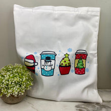 Load image into Gallery viewer, Tote Bag - Christmas - Cupcake Coffee
