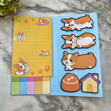 Load image into Gallery viewer, Sticky Note Booklet Set - Corgi

