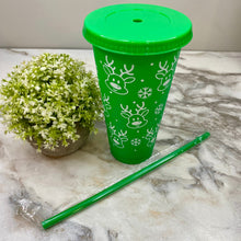 Load image into Gallery viewer, Plastic Tumbler - Christmas - Green #2
