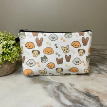 Load image into Gallery viewer, Pouch - Dog, Paw Prints &amp; Dog Faces
