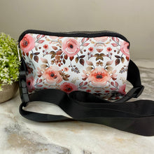 Load image into Gallery viewer, Nylon Belt Bag - Crossbody + Fanny - Floral Rose
