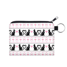 Load image into Gallery viewer, Mini Pouch - Cats Heart Bow
