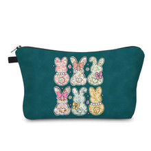 Load image into Gallery viewer, Pouch - Easter - Bunnies on Teal
