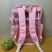 Load image into Gallery viewer, Clear Backpack - Pink
