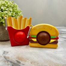 Load image into Gallery viewer, OMG Mega Pop Best Friend Keychains - Burger &amp; Fries
