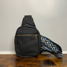 Load image into Gallery viewer, Sling Bag - Denim Suede - Front Zip
