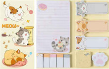 Load image into Gallery viewer, Sticky Note Booklet Set - Meow
