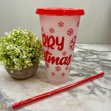 Load image into Gallery viewer, Plastic Tumbler - Christmas - Clear #5
