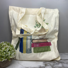 Load image into Gallery viewer, Tote Bag - Floral Books - #8
