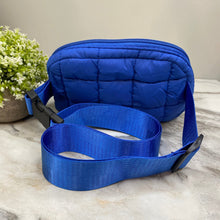 Load image into Gallery viewer, Puffer Belt Bag - Crossbody and Fanny - Blue
