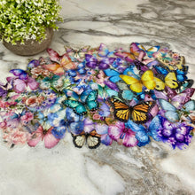 Load image into Gallery viewer, Stickers - Clear Butterfly Floral
