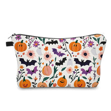 Load image into Gallery viewer, Pouch - Halloween - White Pumpkin Bat
