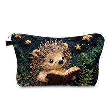 Load image into Gallery viewer, Pouch - Reading Book Hedgehog
