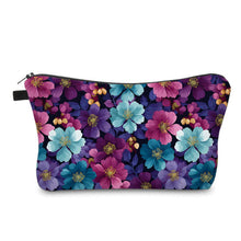 Load image into Gallery viewer, Pouch - Floral Pink Purple Aqua

