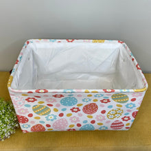 Load image into Gallery viewer, Pop Up Canvas Basket - Easter - Flowers &amp; Eggs
