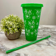 Load image into Gallery viewer, Plastic Tumbler - Christmas - Green #2
