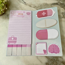 Load image into Gallery viewer, Sticky Note Booklet Set - Nurse Pink
