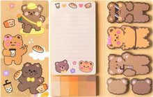 Load image into Gallery viewer, Sticky Note Booklet Set - Bears
