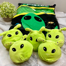 Load image into Gallery viewer, Stuffed Bag of Aliens Toy - Green
