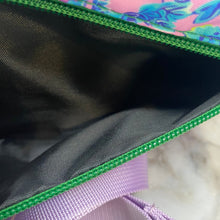 Load image into Gallery viewer, Nylon Belt Bag - Crossbody + Fanny - Floral Blue Green Light Purple
