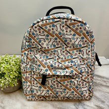 Load image into Gallery viewer, Mini Backpack - Baseball Bat Floral

