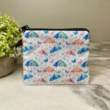 Load image into Gallery viewer, Mini Pouch - Umbrellas &amp; Butterflies
