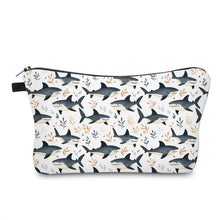 Load image into Gallery viewer, Pouch - Blue Shark on White
