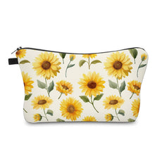 Load image into Gallery viewer, Pouch - Sunflower on White
