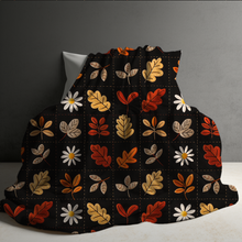 Load image into Gallery viewer, Blanket - Halloween - Quilted Leaves - PREORDER 7/29-8/1
