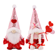 Load image into Gallery viewer, Gnome - Valentine #6 - Sequin Hat - PREORDER 12/12-12/15
